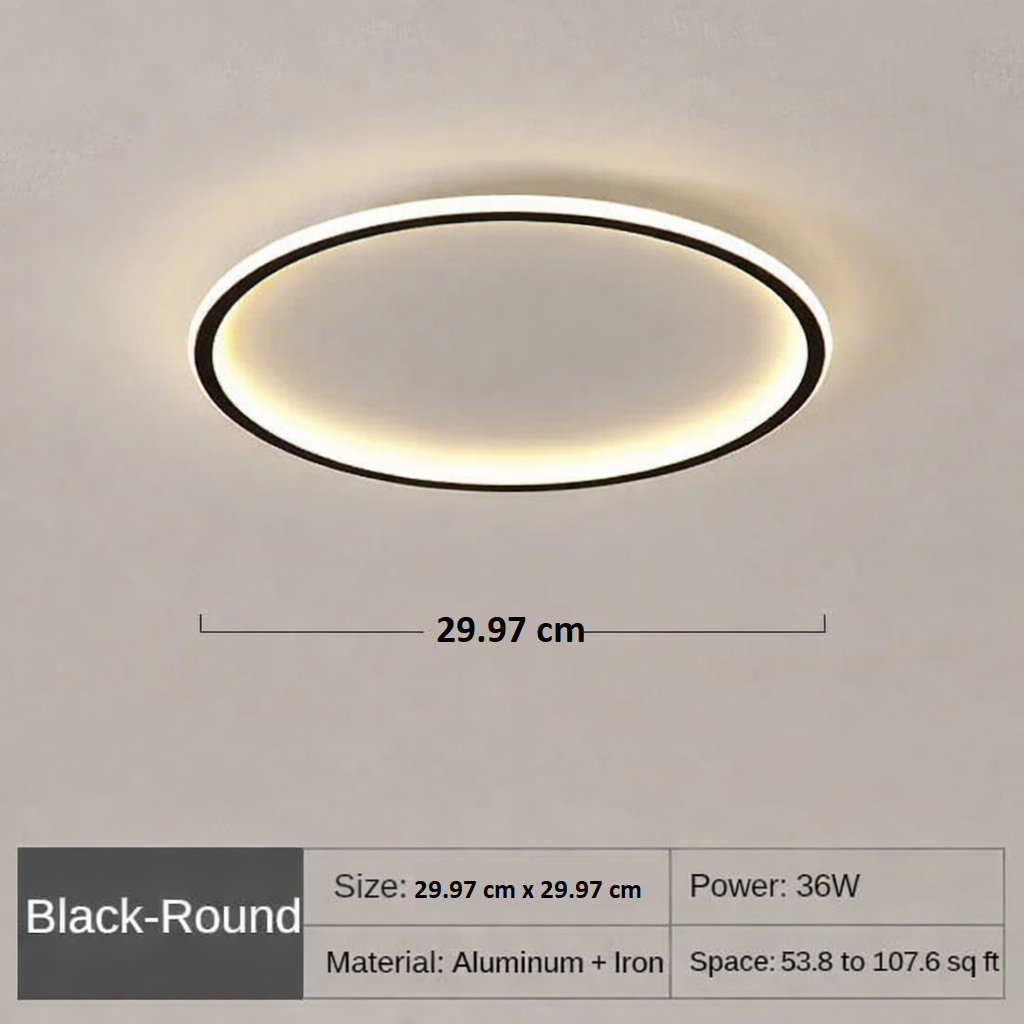 Round Ceiling Light Fixture - Minimalist Design