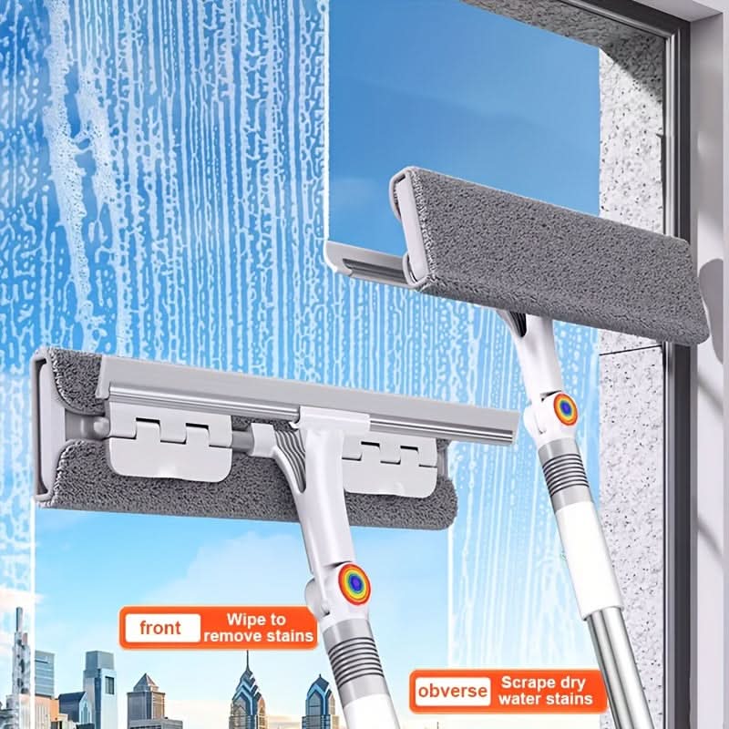 ClearView Pro – 360° Versatile Glass Cleaning Tool with Extended Handle