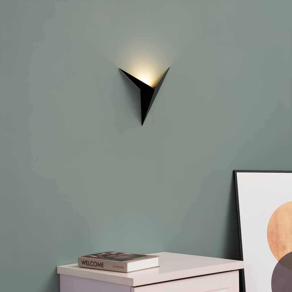 Triangular Contemporary Wall Light Fixture