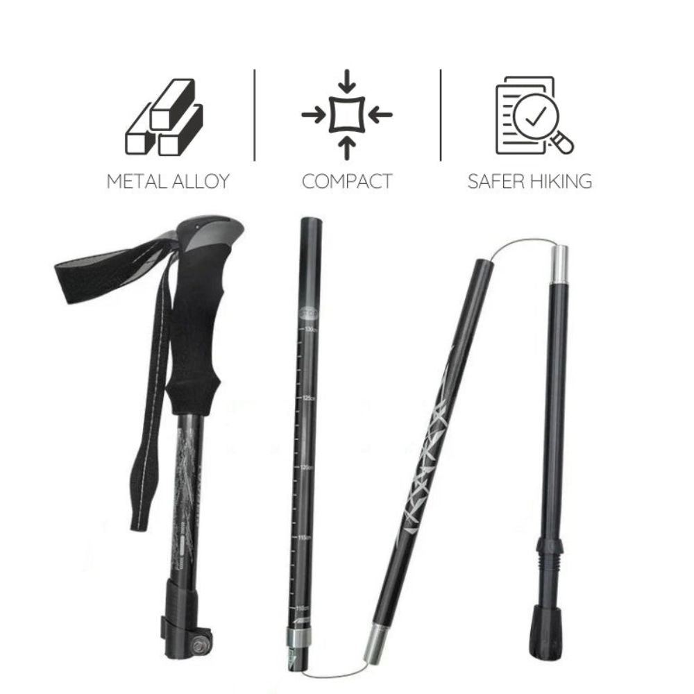 Compact All-Terrain Folding Trekking Pole