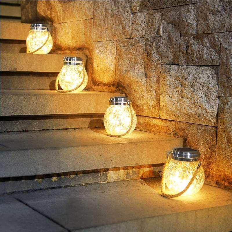 Solar-Powered Jar Light