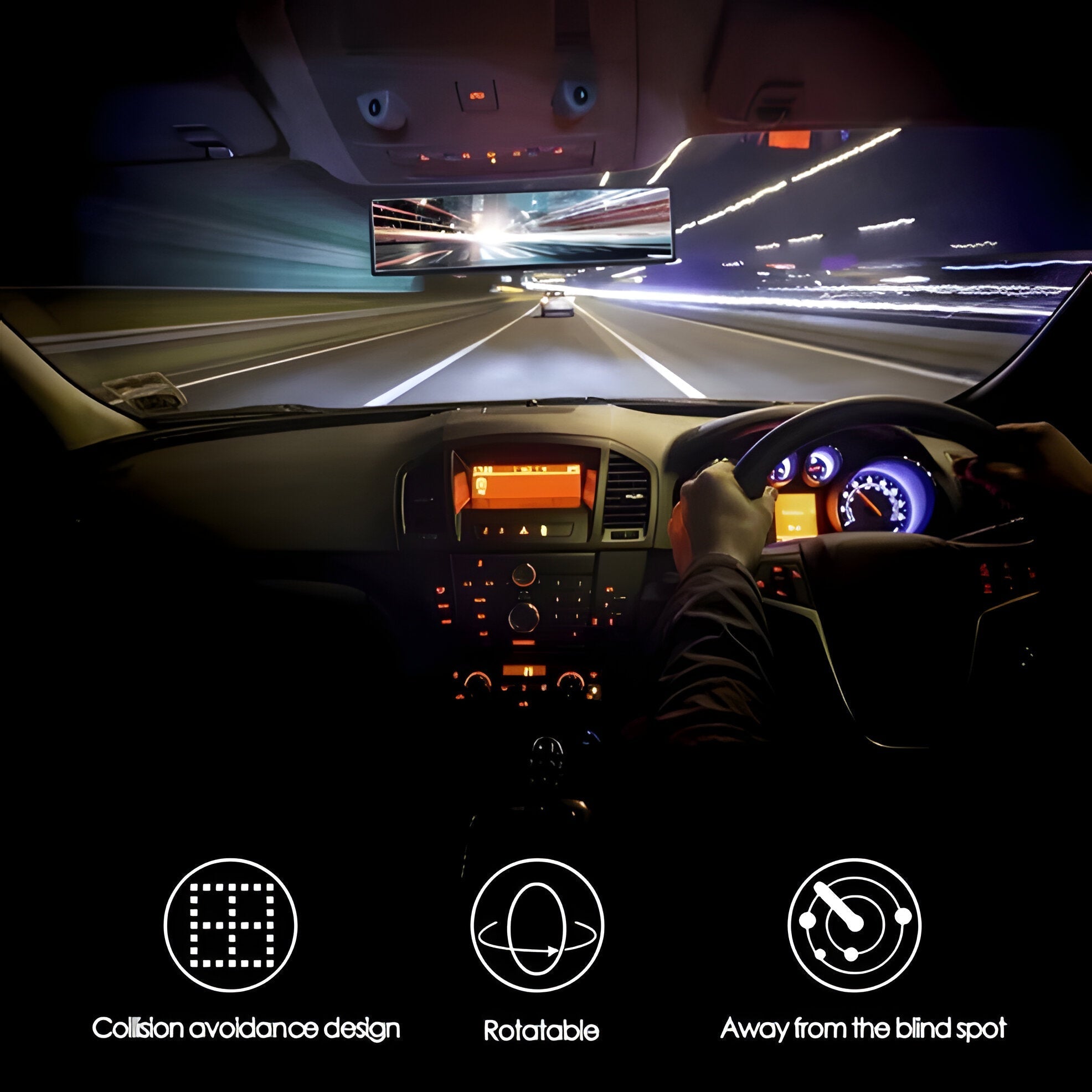 Enhanced Vision Rearview Mirror for Safer Driving