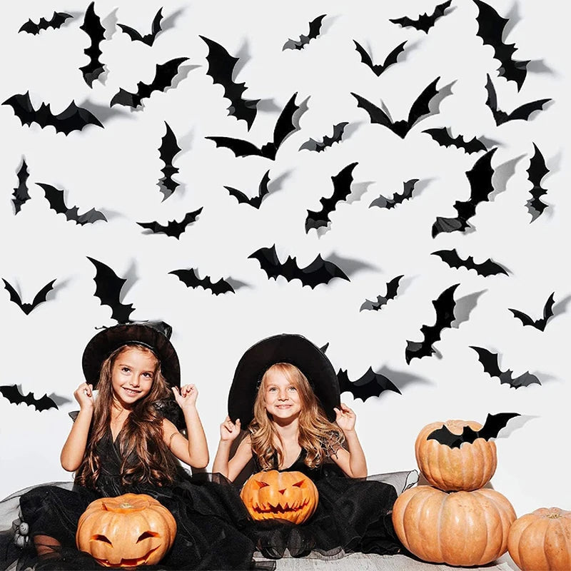 Lifelike Halloween Bat Wall Decor for Spooky Ambiance