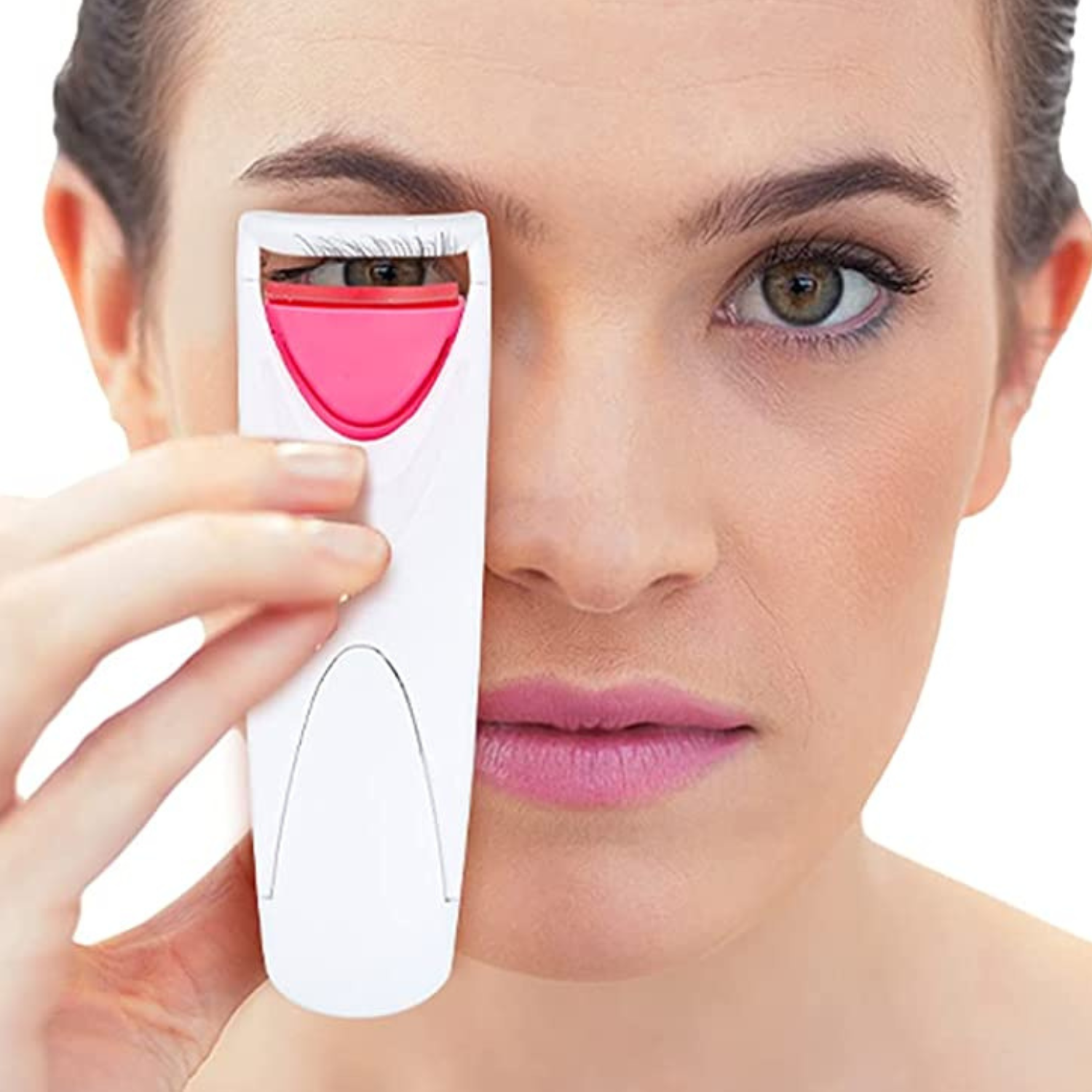 Compact Electric Heated Eyelash Curler for Stunning Lashes