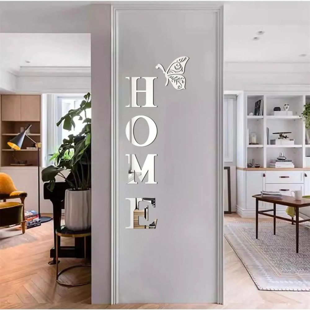 Stylish 3D Reflective Wall Decor for Your Entrance