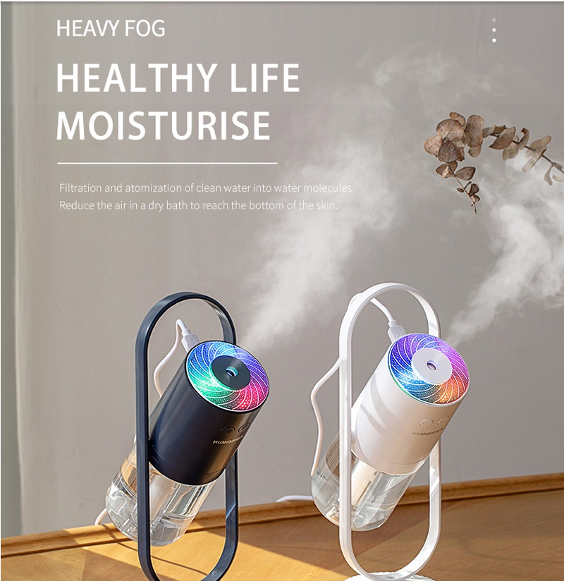 AquaGlow Portable USB Humidifier for Home & Travel