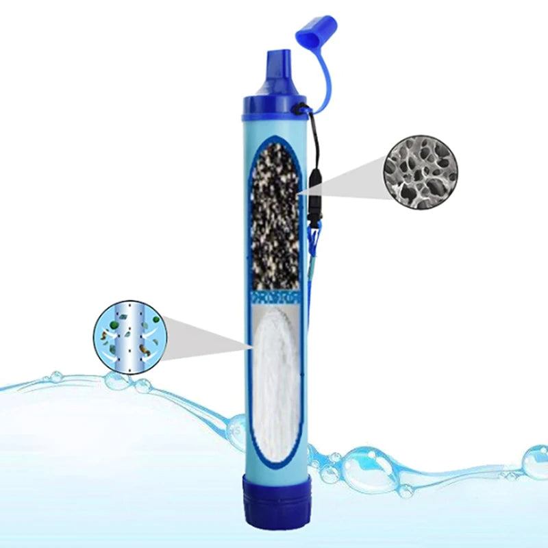 Compact Water Purification Straw for Outdoor Adventures