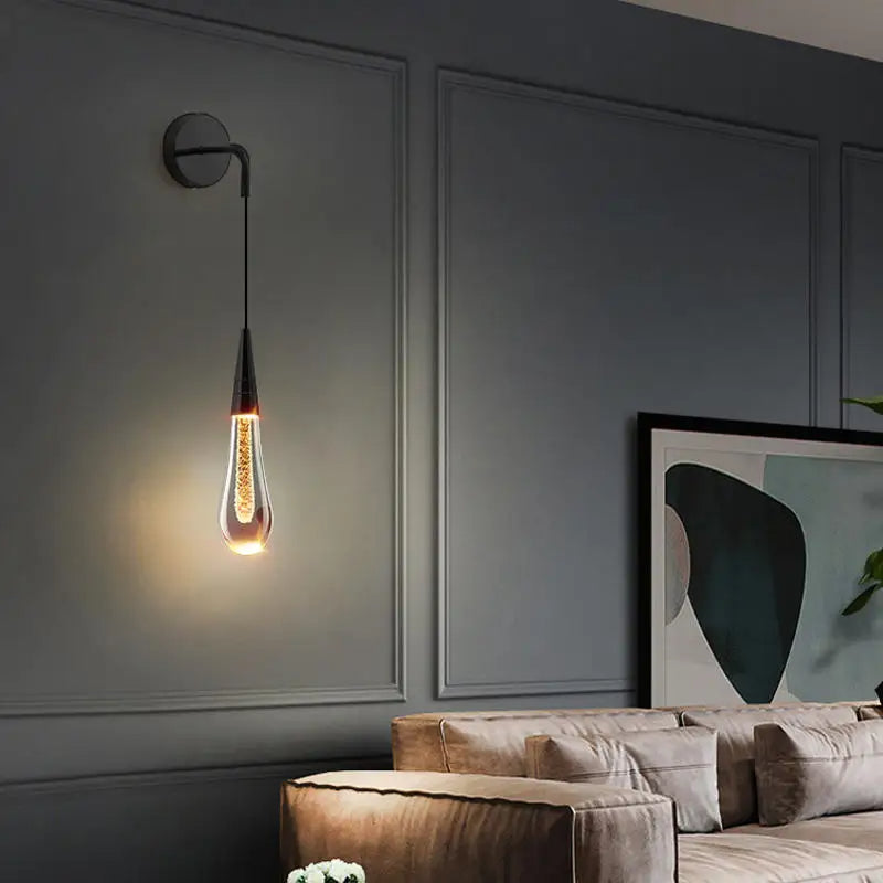 Warm Glow Drop-Shaped Wall Light
