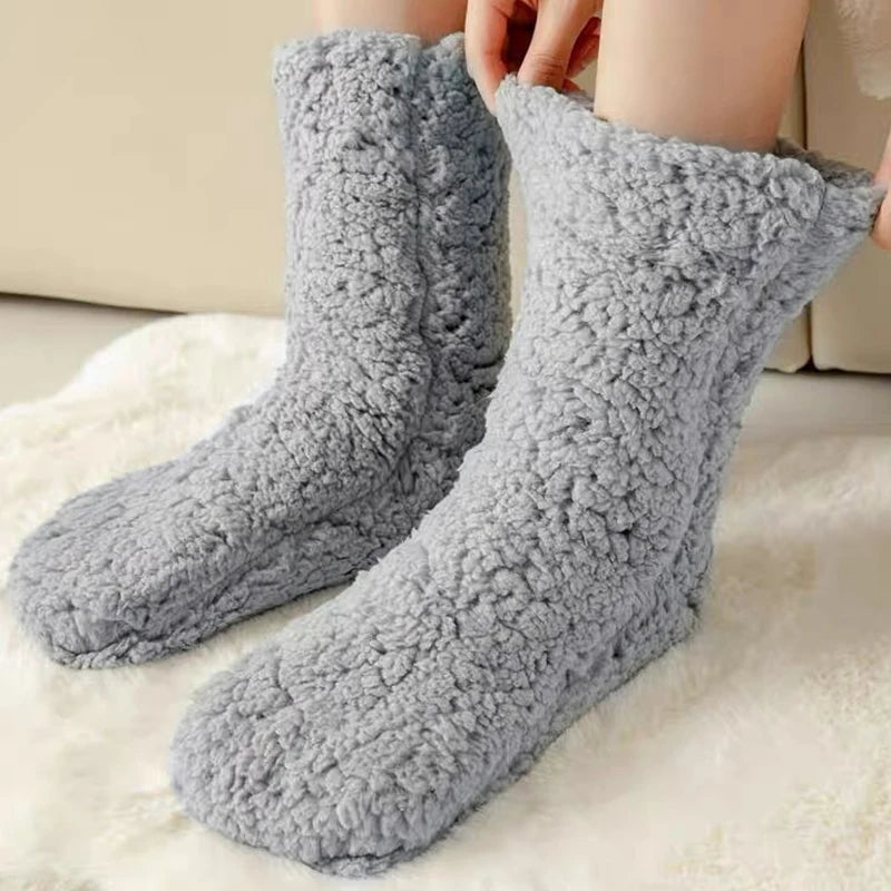 Cozy Velvet Thermal Indoor Socks for Winter Comfort