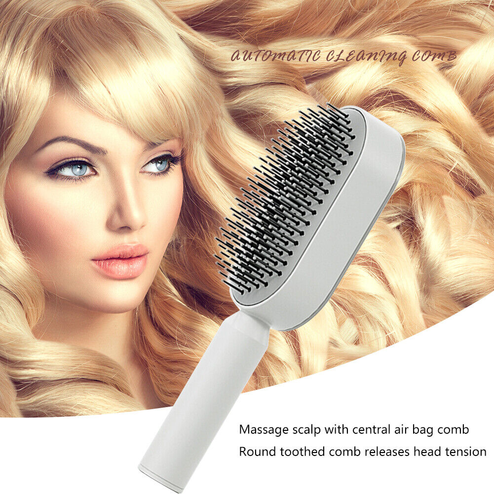 Effortless Clean Hair Comb for All Hair Types
