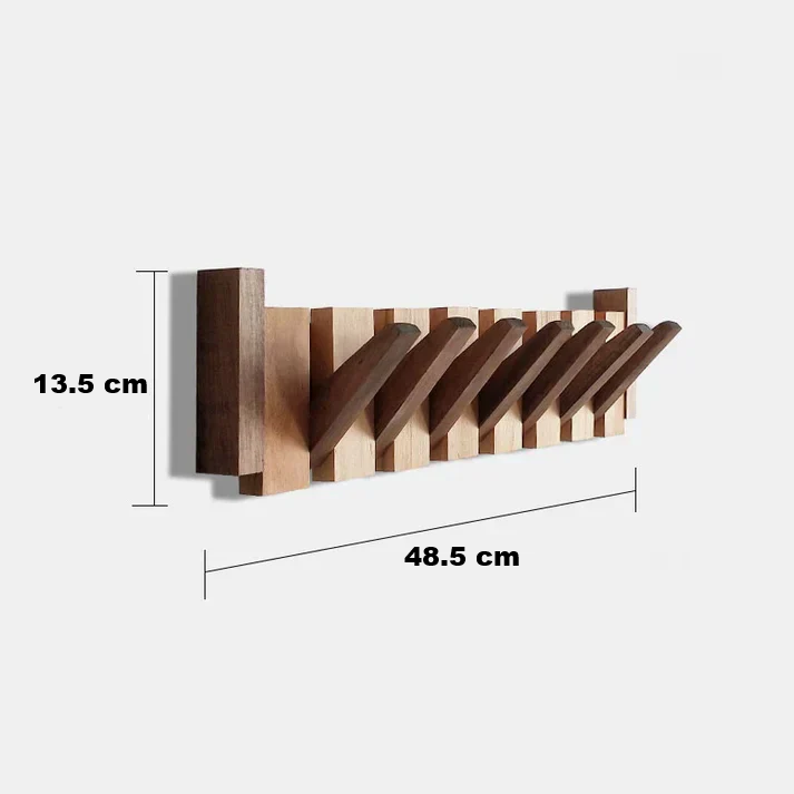 Piano-Inspired Wooden Coat Stand