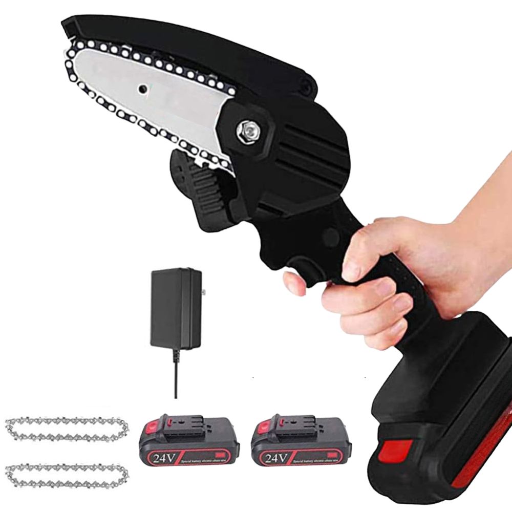Compact 24V Cordless Chainsaw for Effortless Cutting