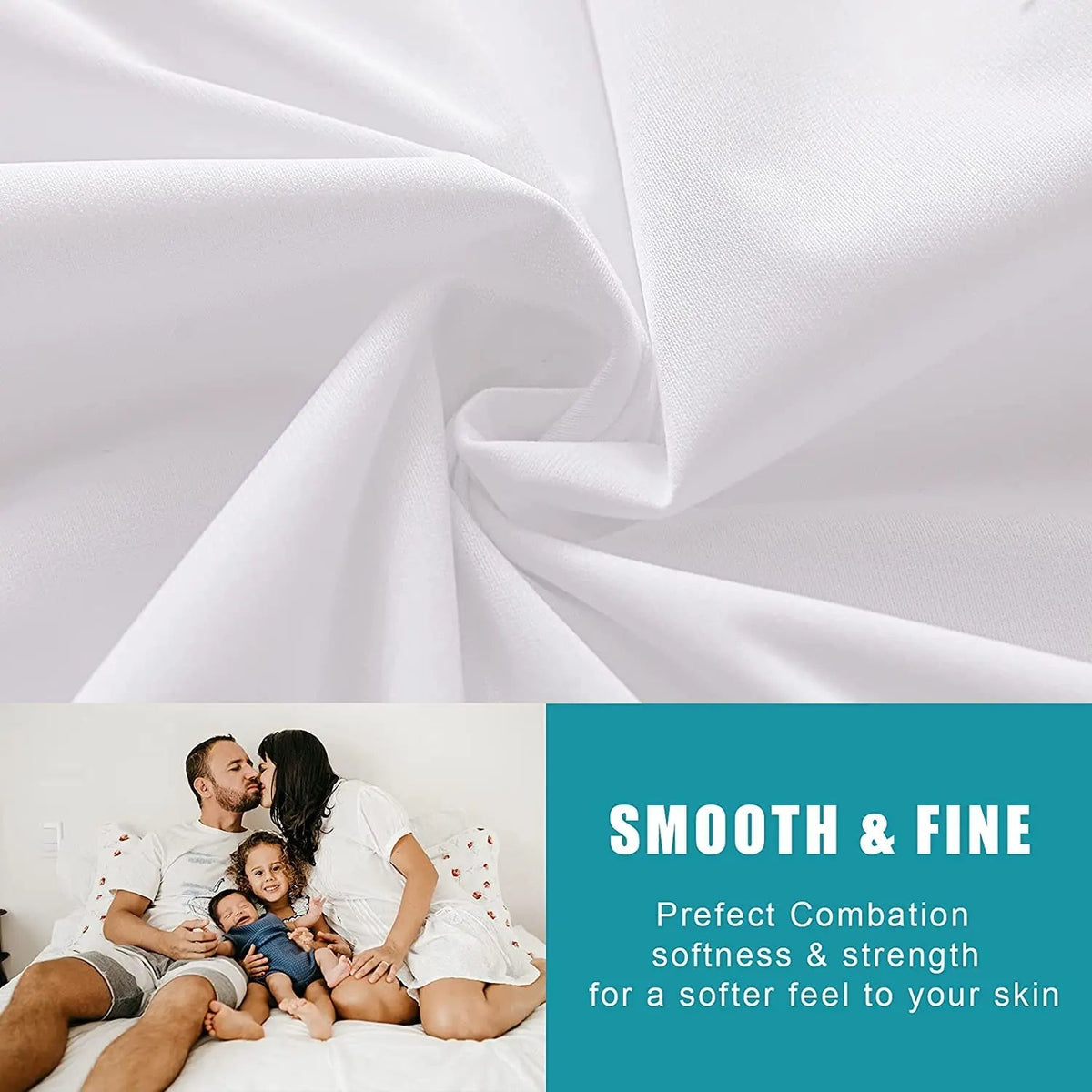 All-Weather Pillow Protector with Zipper Closure
