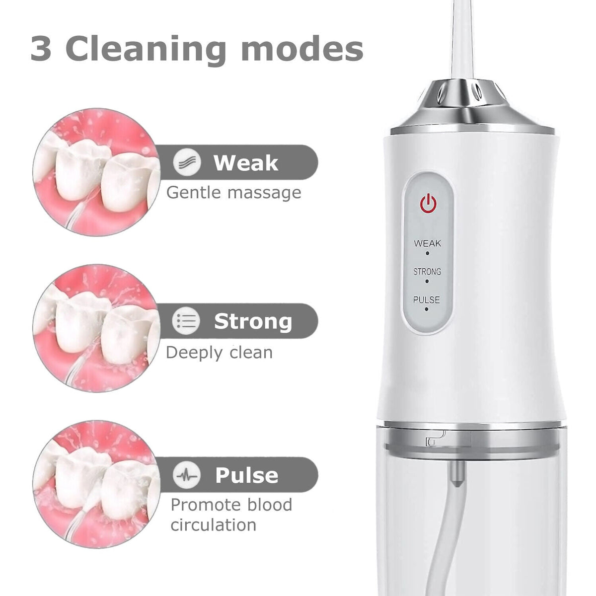 Compact Cordless Water Flosser for Dental Care
