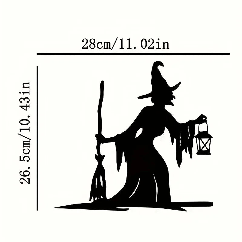 Enchanting Witch Garden Stake for Spooky Outdoor Decor