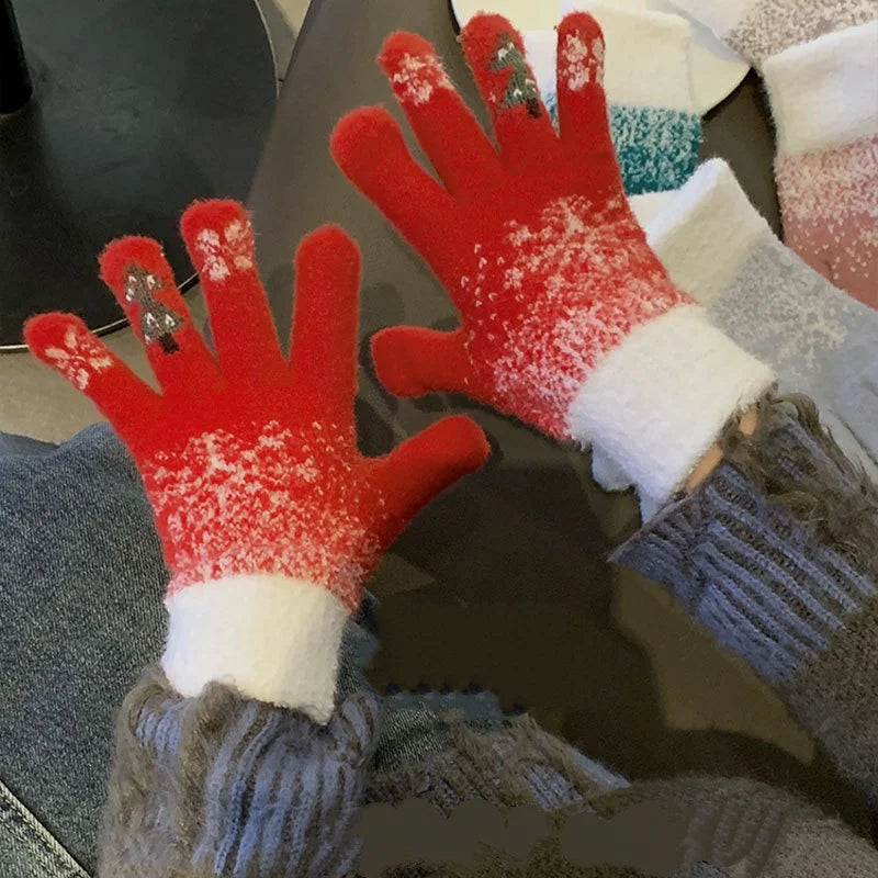 Charming Convertible Fleece-Lined Winter Gloves