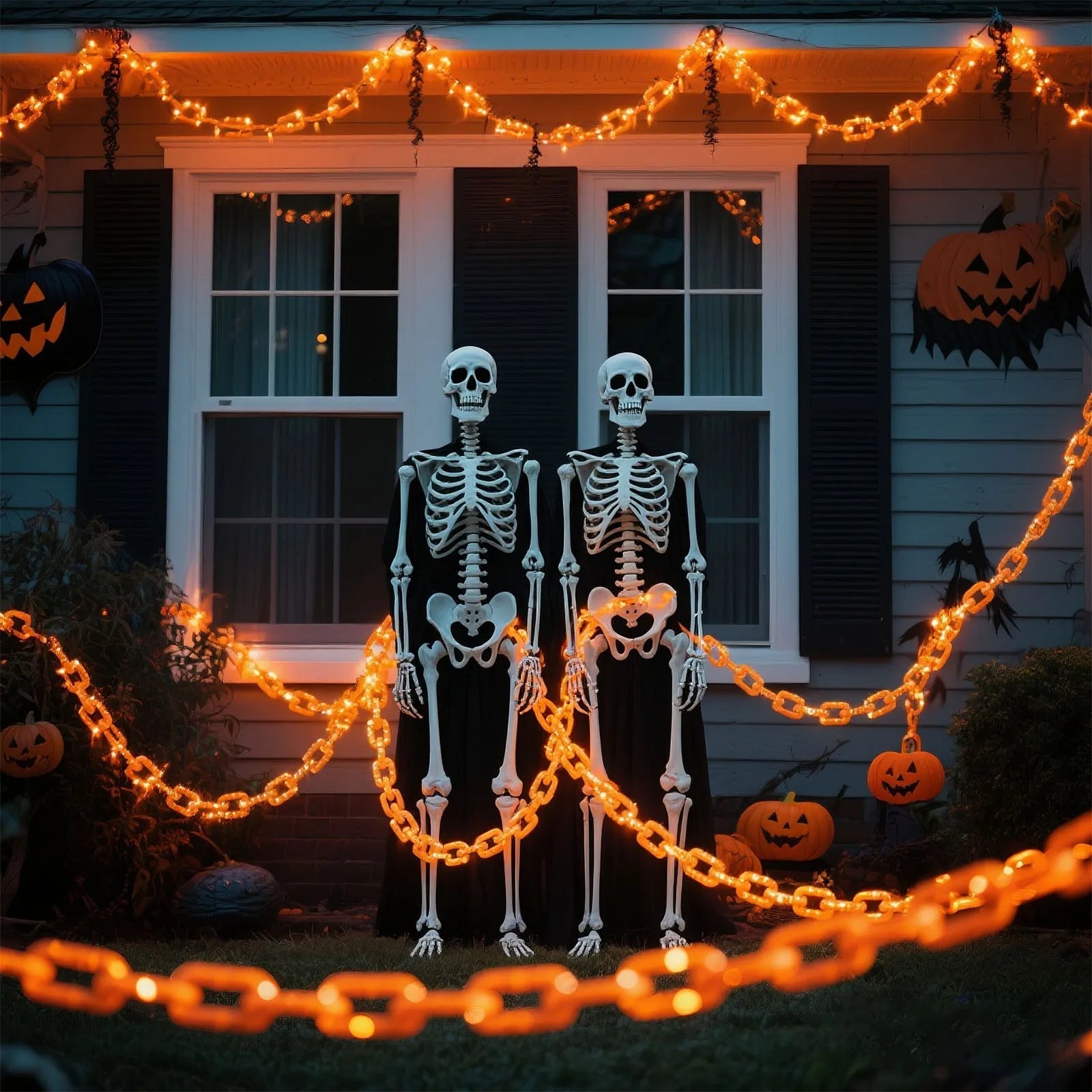 Spooktacular Glow Chains: LED String Lights for Halloween