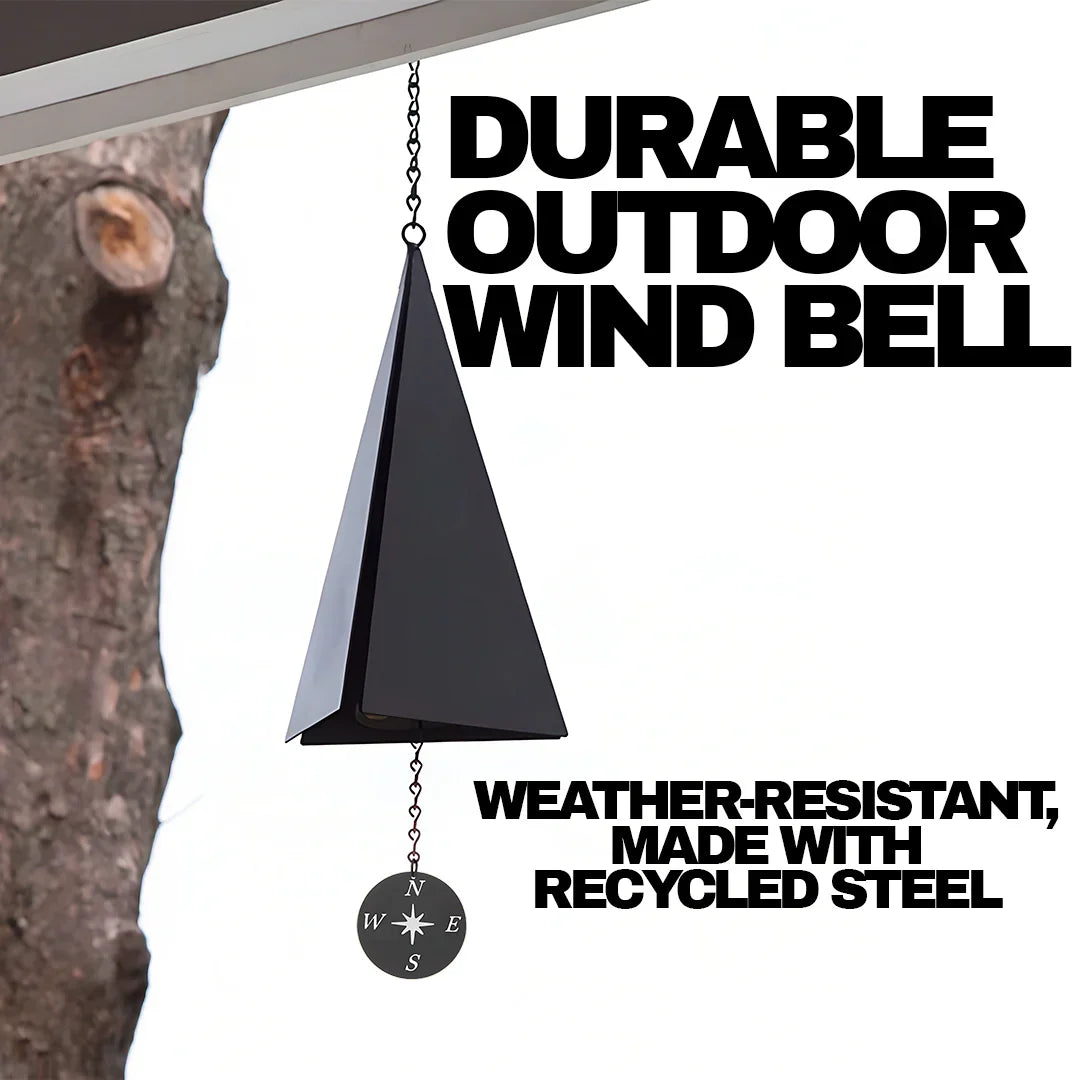 Nautical Harmony 20-Inch Wind Chime with Compass Design