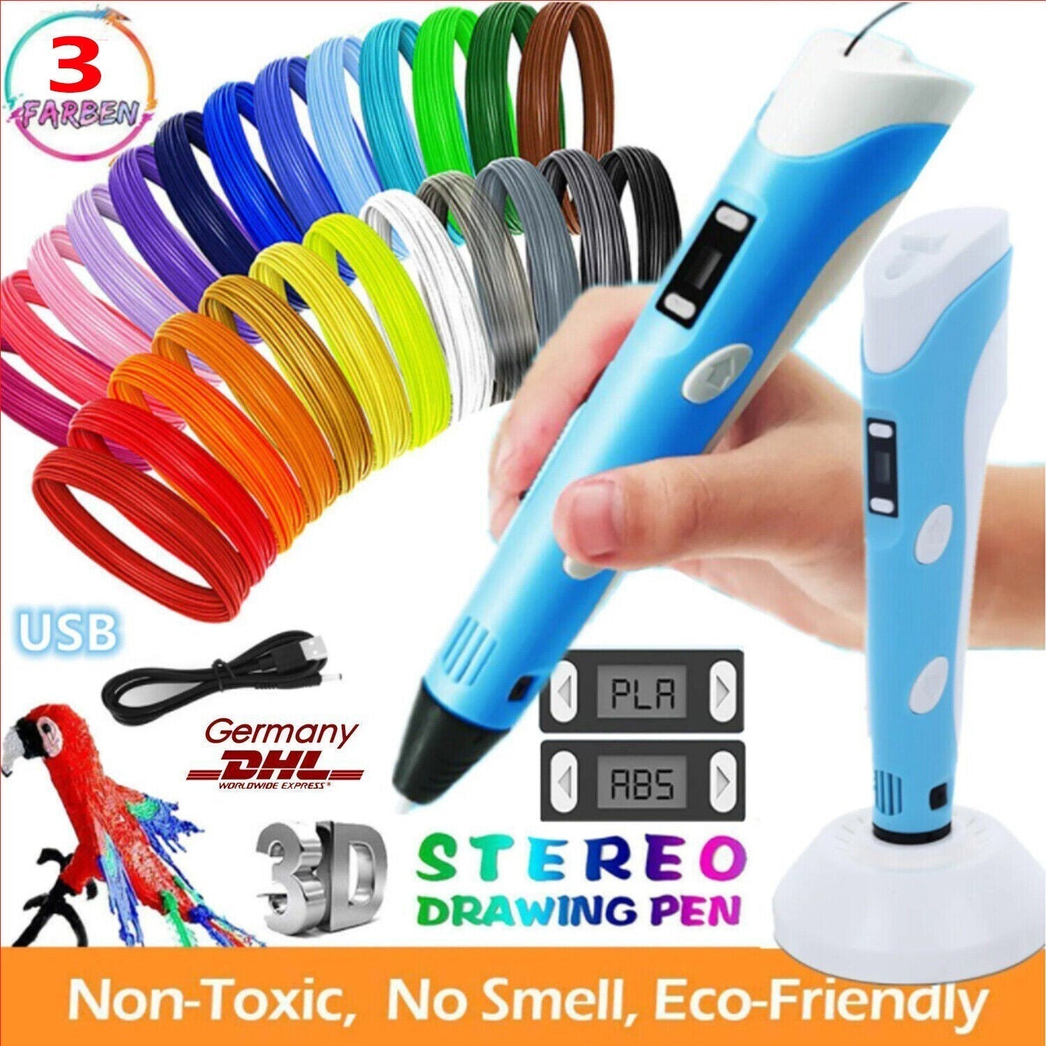 Artisan 3D Creator Pen – Versatile Temperature Control & Speed Settings