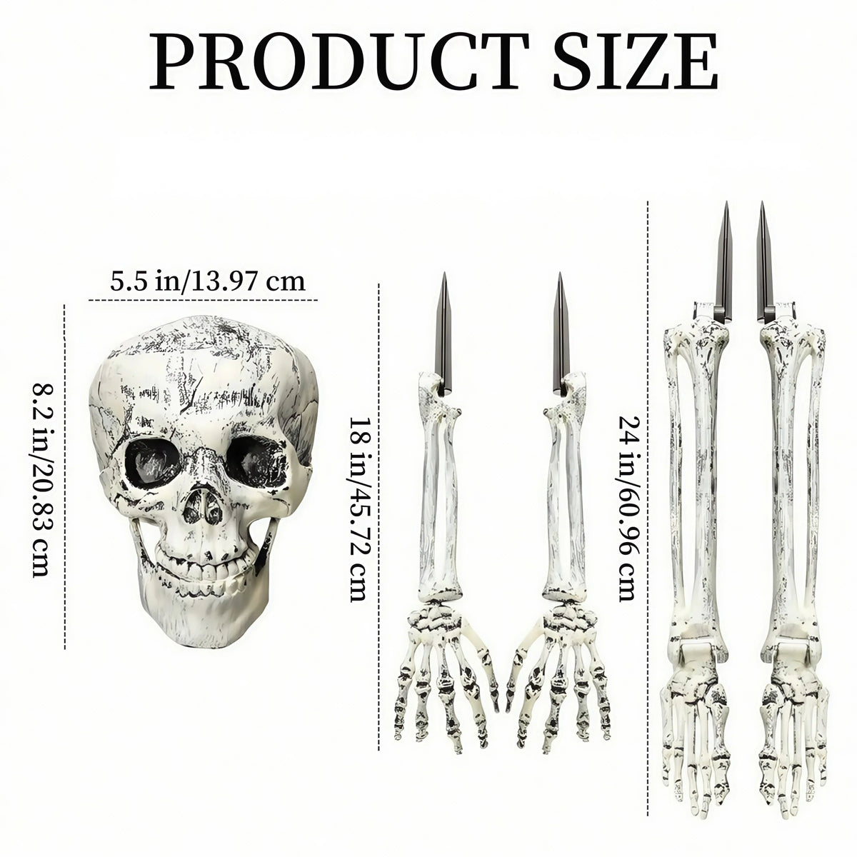 Haunting Skeleton Lawn Decor with Authentic Detailing