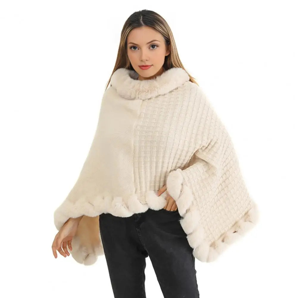 Luxurious Plush Shawl Wrap for Women