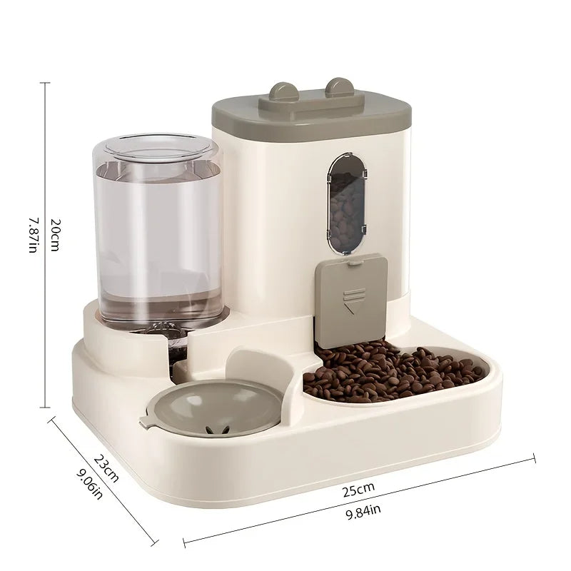 All-in-One Pet Feeder and Water Station for Dogs and Cats