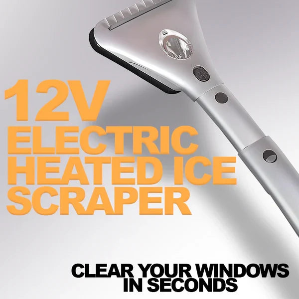 Heated Windshield Ice Remover with LED Light