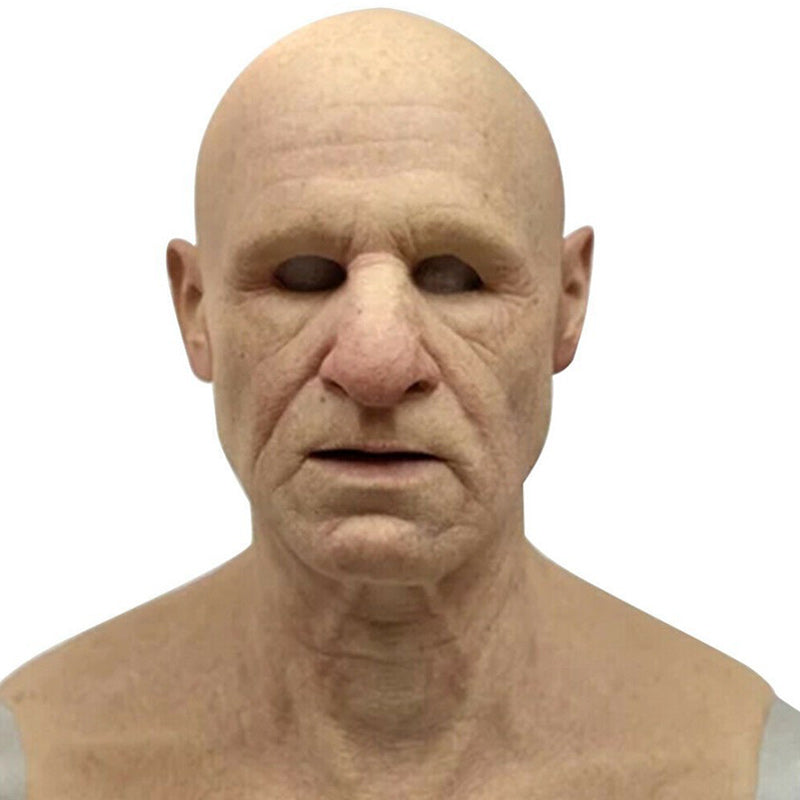 Lifelike Full-Face Latex Mask for Halloween & Cosplay Events