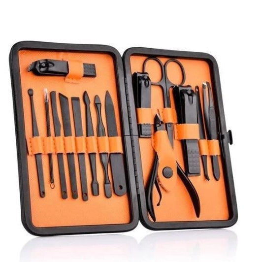 15-Piece Travel Manicure and Pedicure Kit with Case