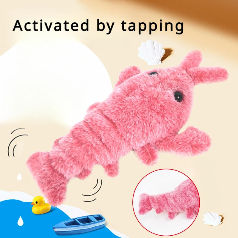 Interactive Plush Shrimp Toy for Playful Pets