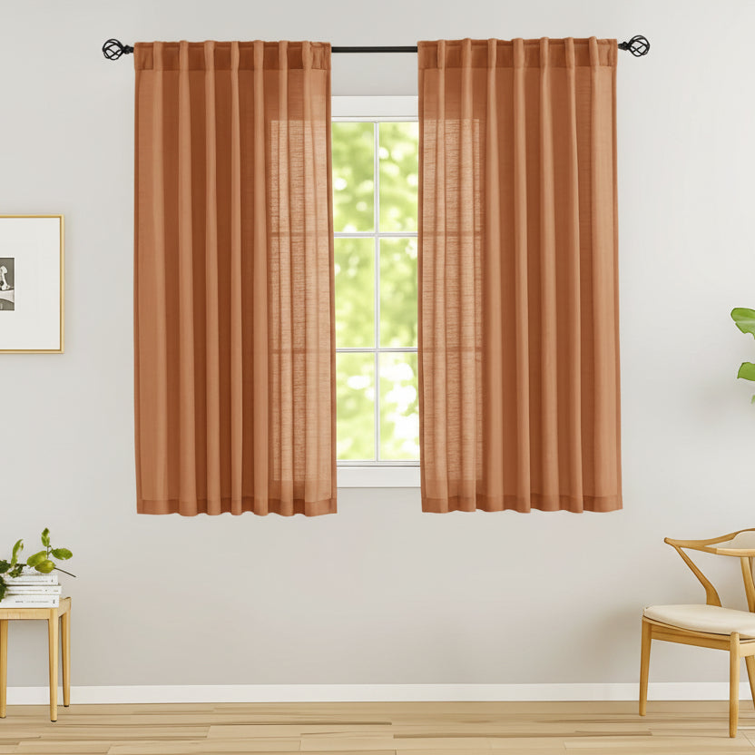 Breezy Linen Sheer Drapes for Natural Light and Privacy