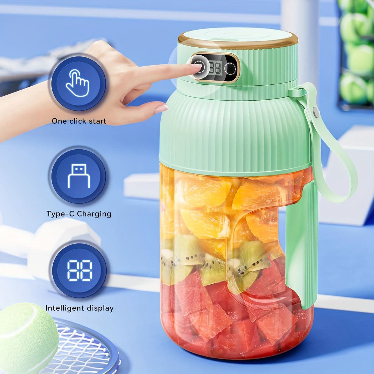 BlendMaster Pro – Versatile Portable Juicer for Fresh Beverages