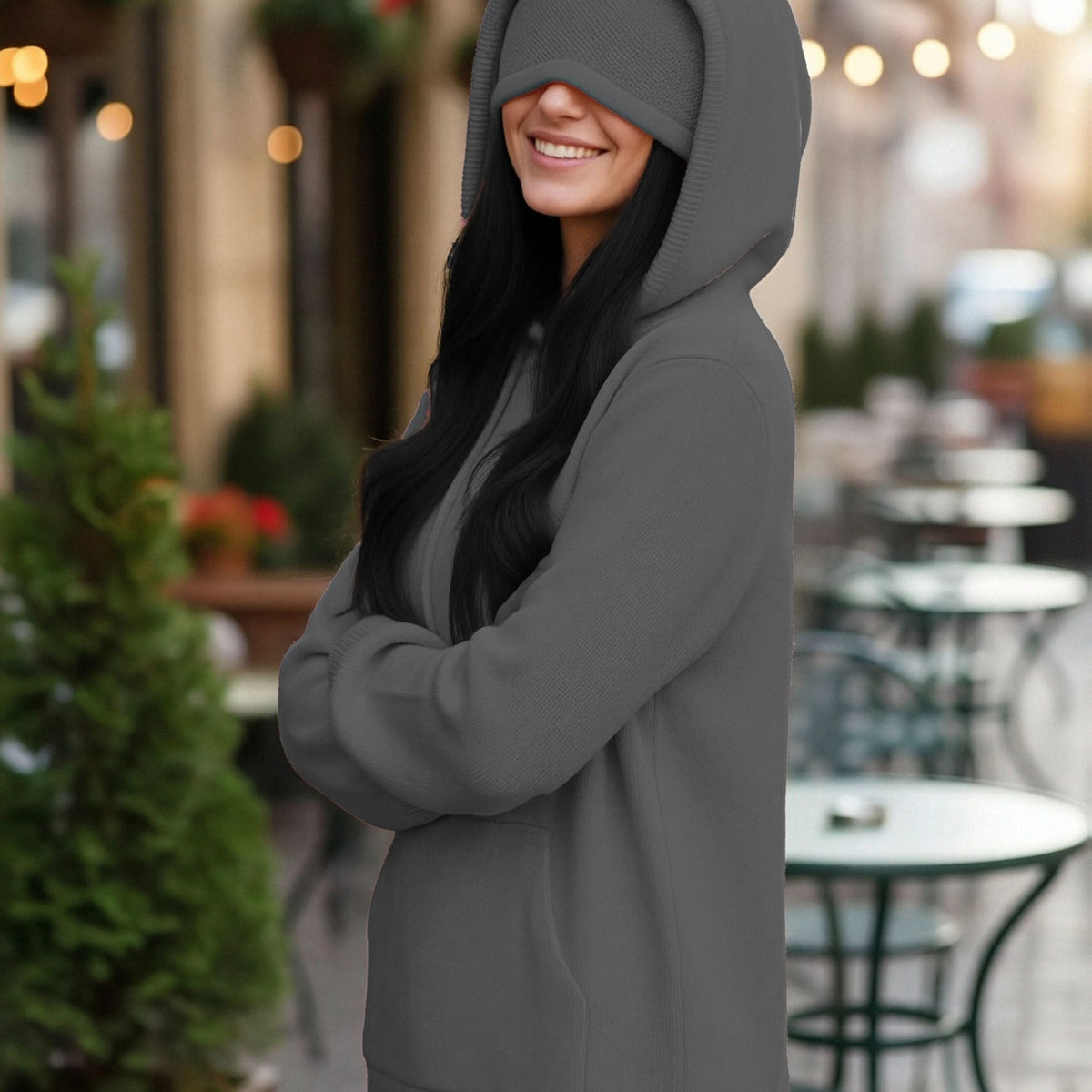 ChillVibe – Cozy Oversized Hoodie with Pocket