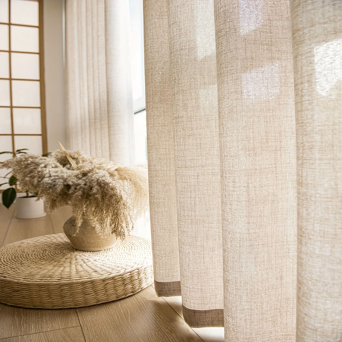 LuxeLoom – Elegant Sheer Curtains for Brightening Your Space