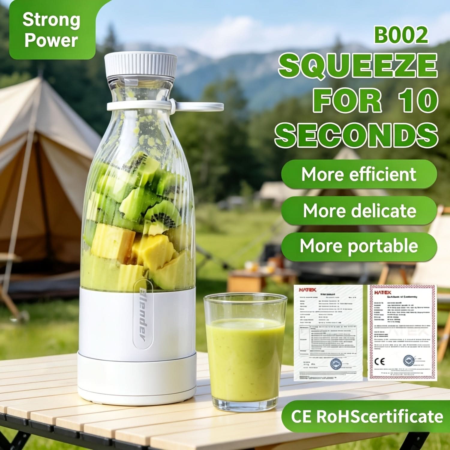 TravelMate – Compact Rechargeable Blender for Smoothies