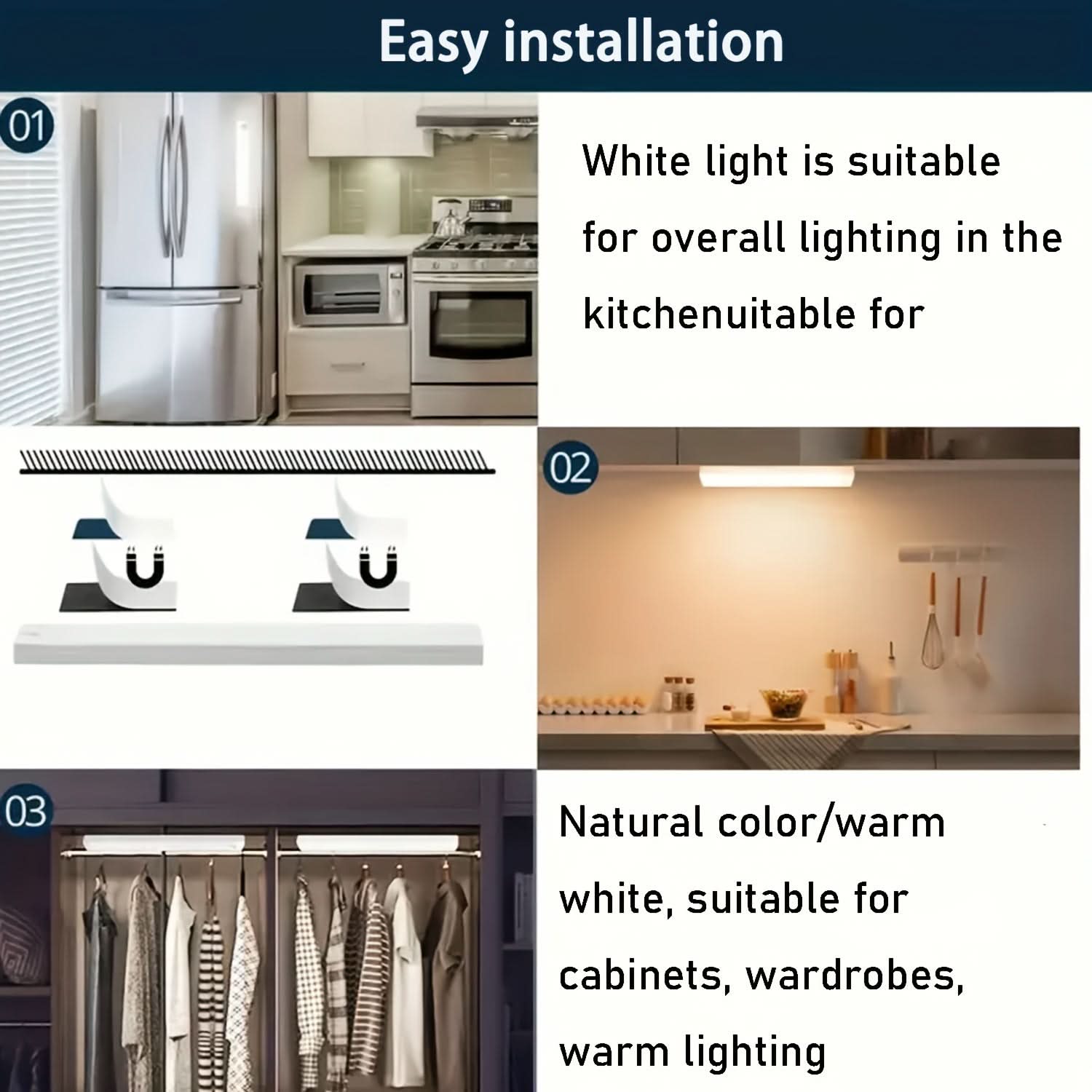 Lumosense - Smart Motion-Activated LED Night Light with Rechargeable Battery