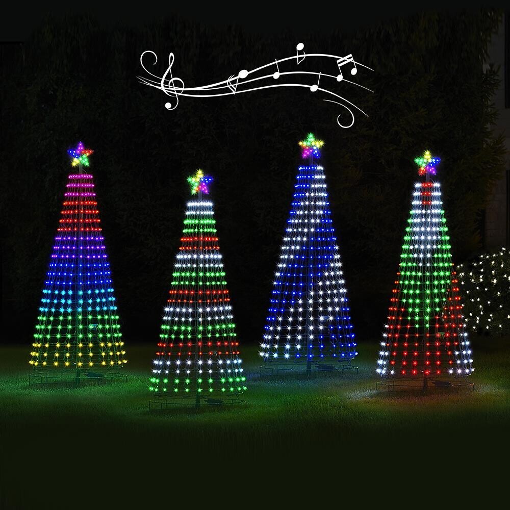 Colorful Animated LED Outdoor Christmas Tree Light Display