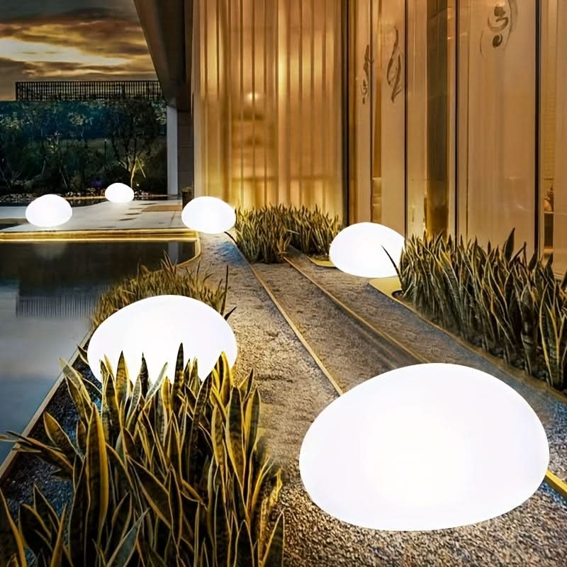EcoGlow – Solar-Powered Decorative Stone Sphere Light