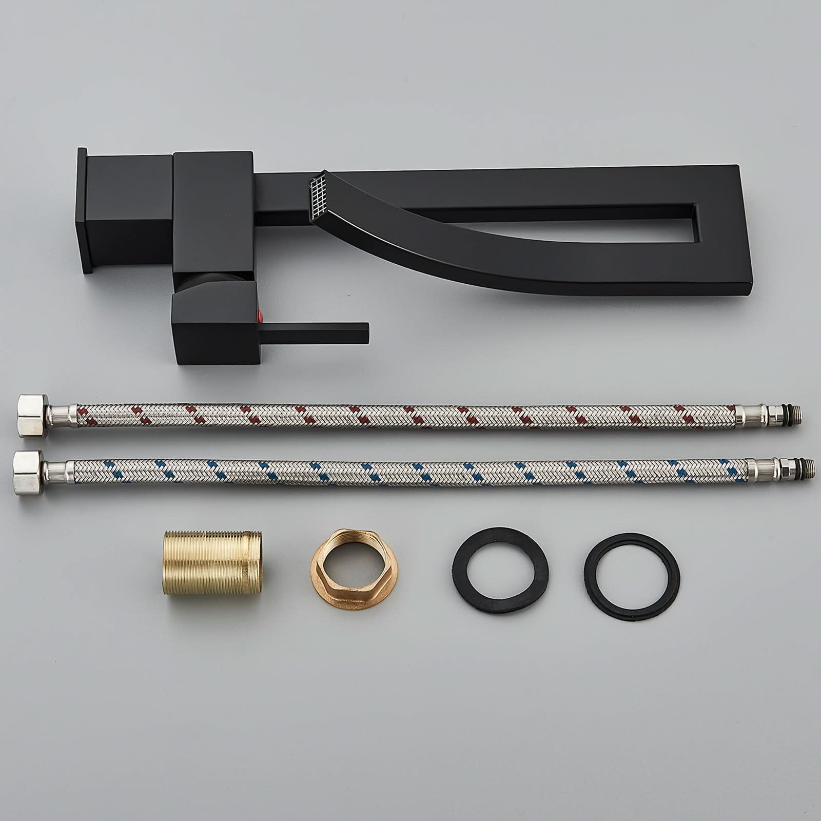 AquaElegance - Sleek Waterfall Sink Faucet