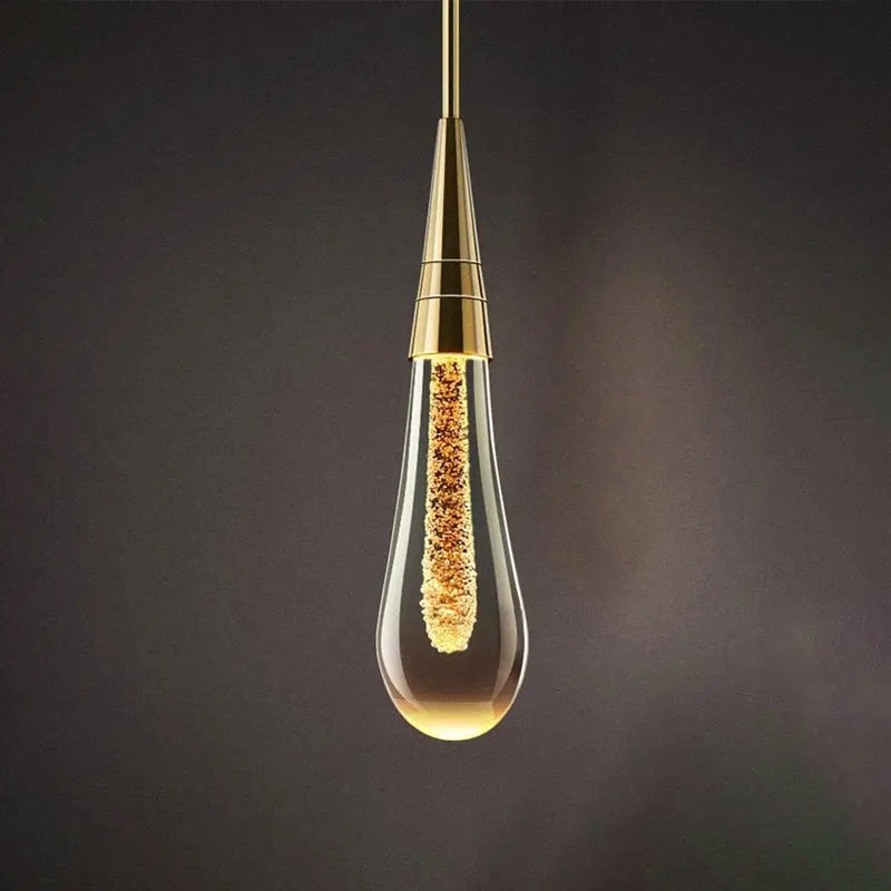 Warm Glow Drop-Shaped Wall Light