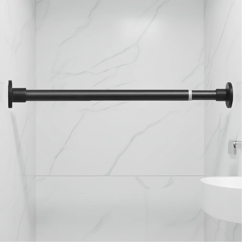 Versatile Adjustable Spring Rod for Smart Home Organization