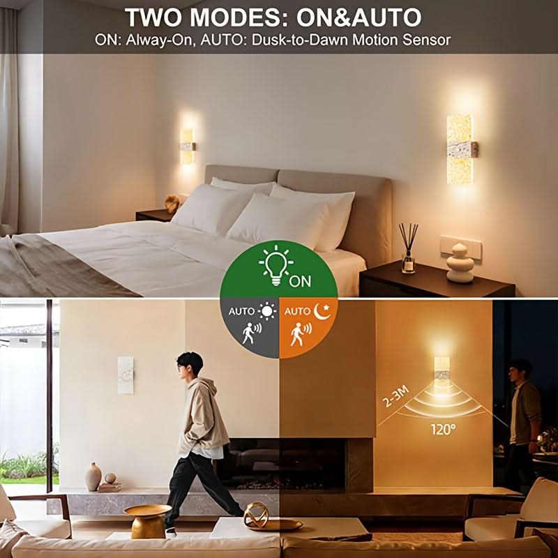 SmartGlow Motion-Activated Rechargeable LED Lamp