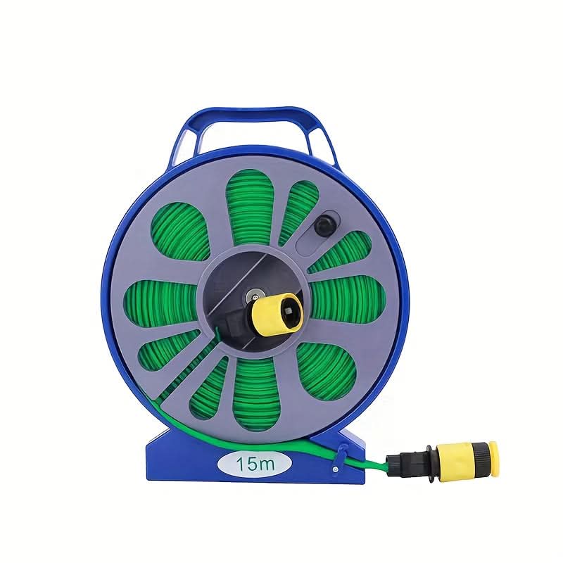 AquaFlex – Sturdy Braided Hose with Spray Nozzle and Attachments