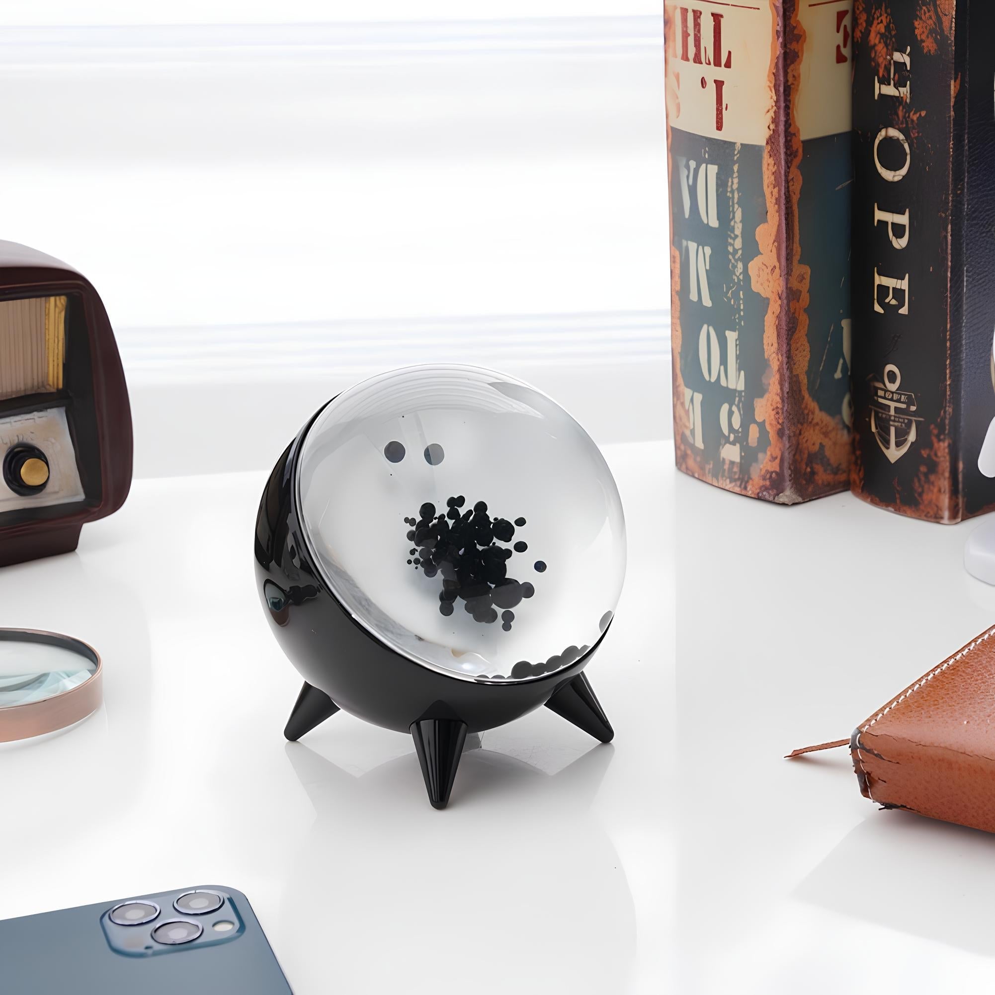 Ferrofluid Display with Music Reaction - Magnetic Pulse Visualizer