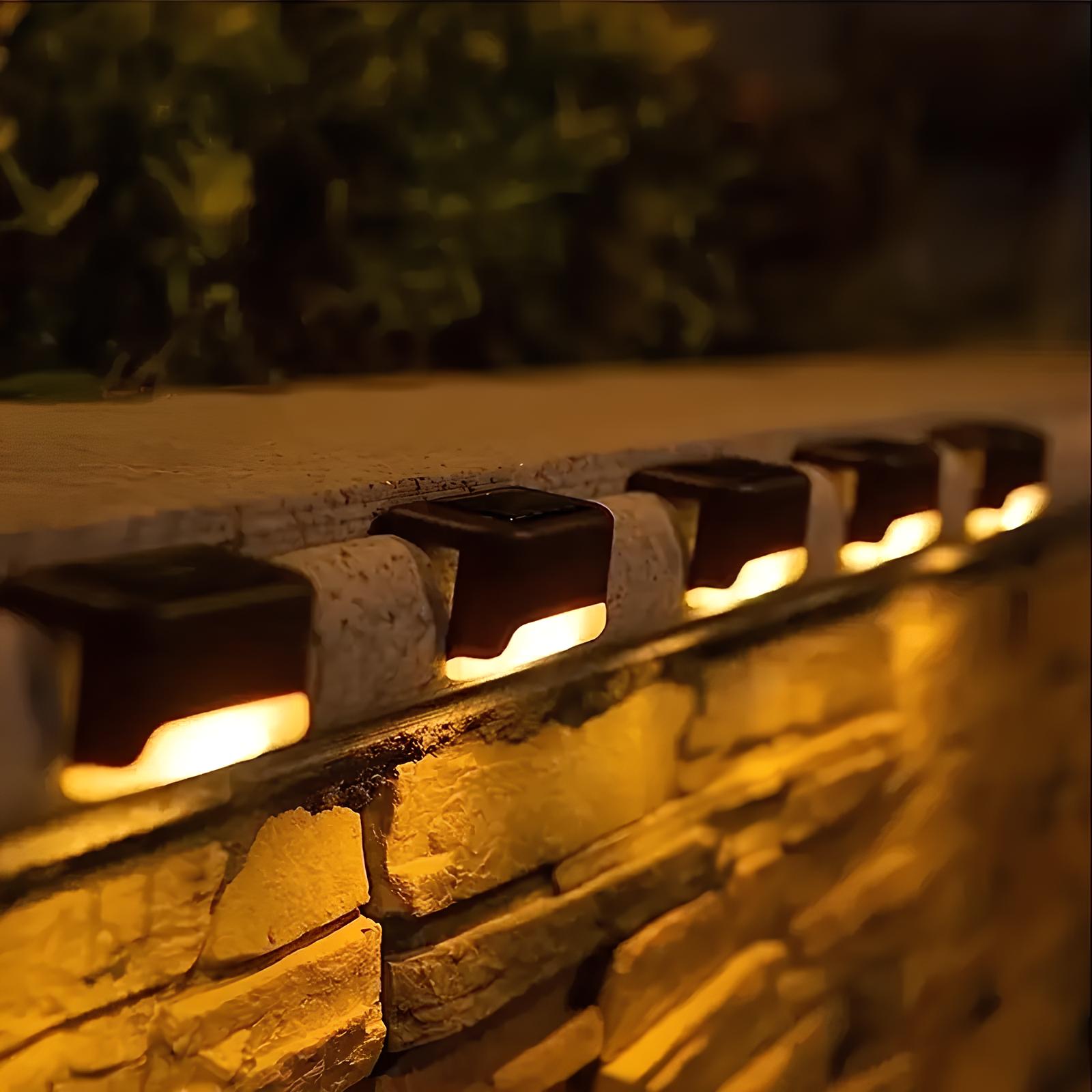 Stairway Lighting Powered by Solar Energy