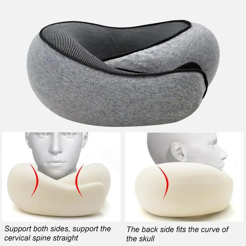 Comfort Travel Neck Support Pillow – Premium Memory Foam
