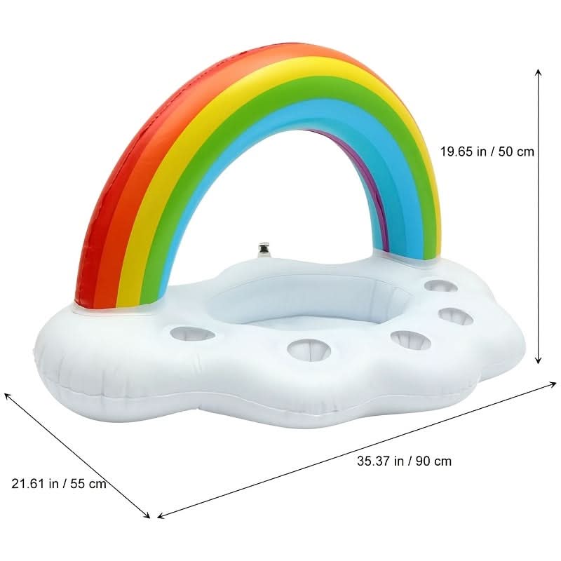 Vibrant Oasis Inflatable Drink Holder for Poolside Fun