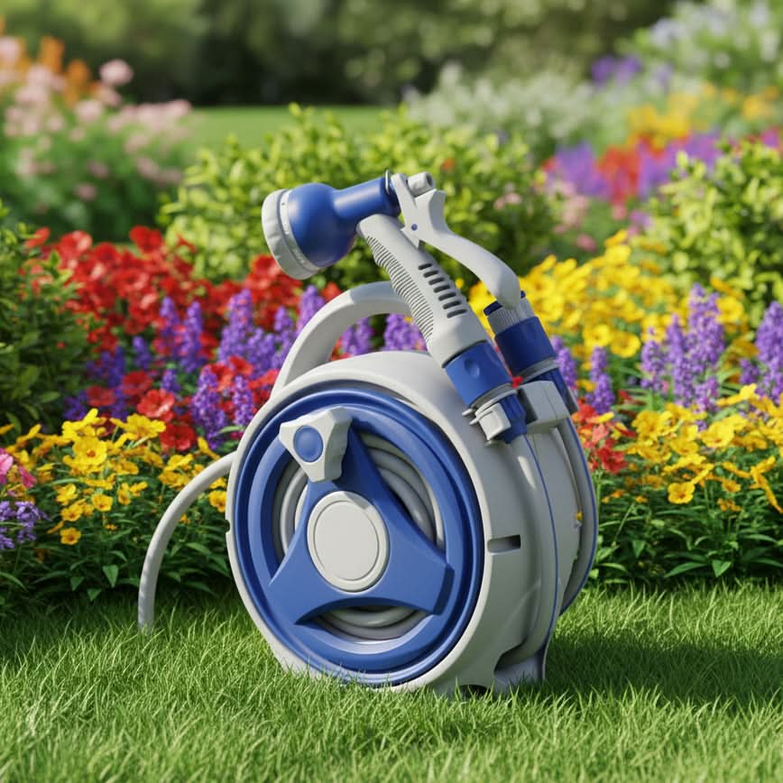 GardenPro – Innovative Retractable Hose Reel for Effortless Watering