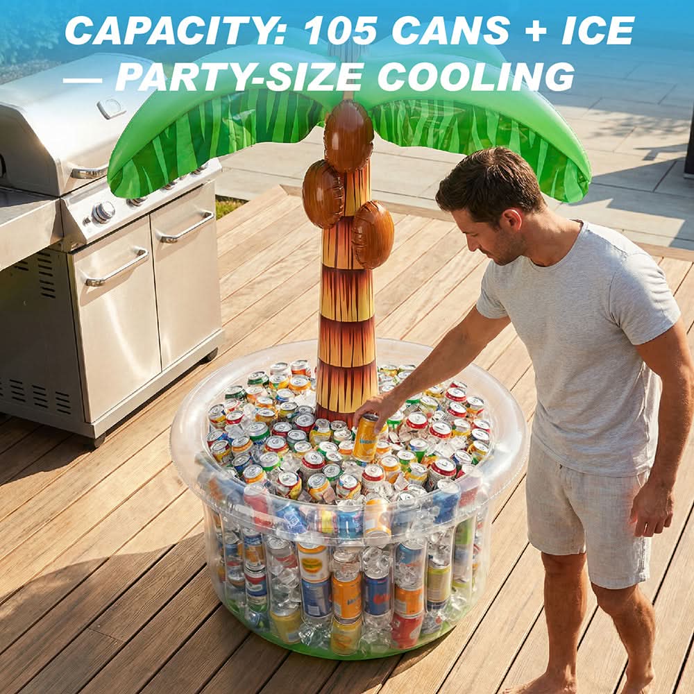 Tropical Oasis Inflatable Drink Chiller