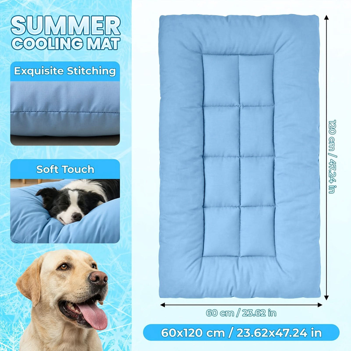 ChillNest – Oversized Cooling Pet Sofa Bed